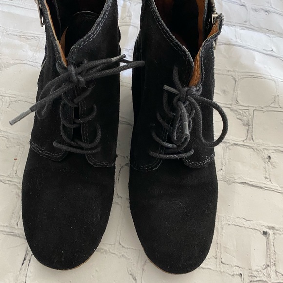 DV by Dolce Vita black wedge booties zipper side sz 8 - Picture 4 of 5